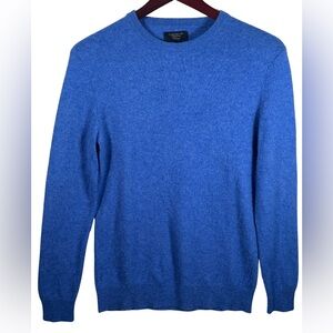 Club Room 100% Cashmere Sweater Men’s Small Blue Crew Neck Luxury